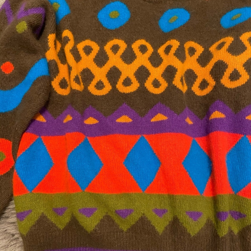 Lambswool/ Angora Rabbit Hair Pull Over Sweater M - Picture 3 of 6